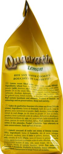 A. Loacker USA Quadratini Lemon Wafer Cookies, 4.41 oz