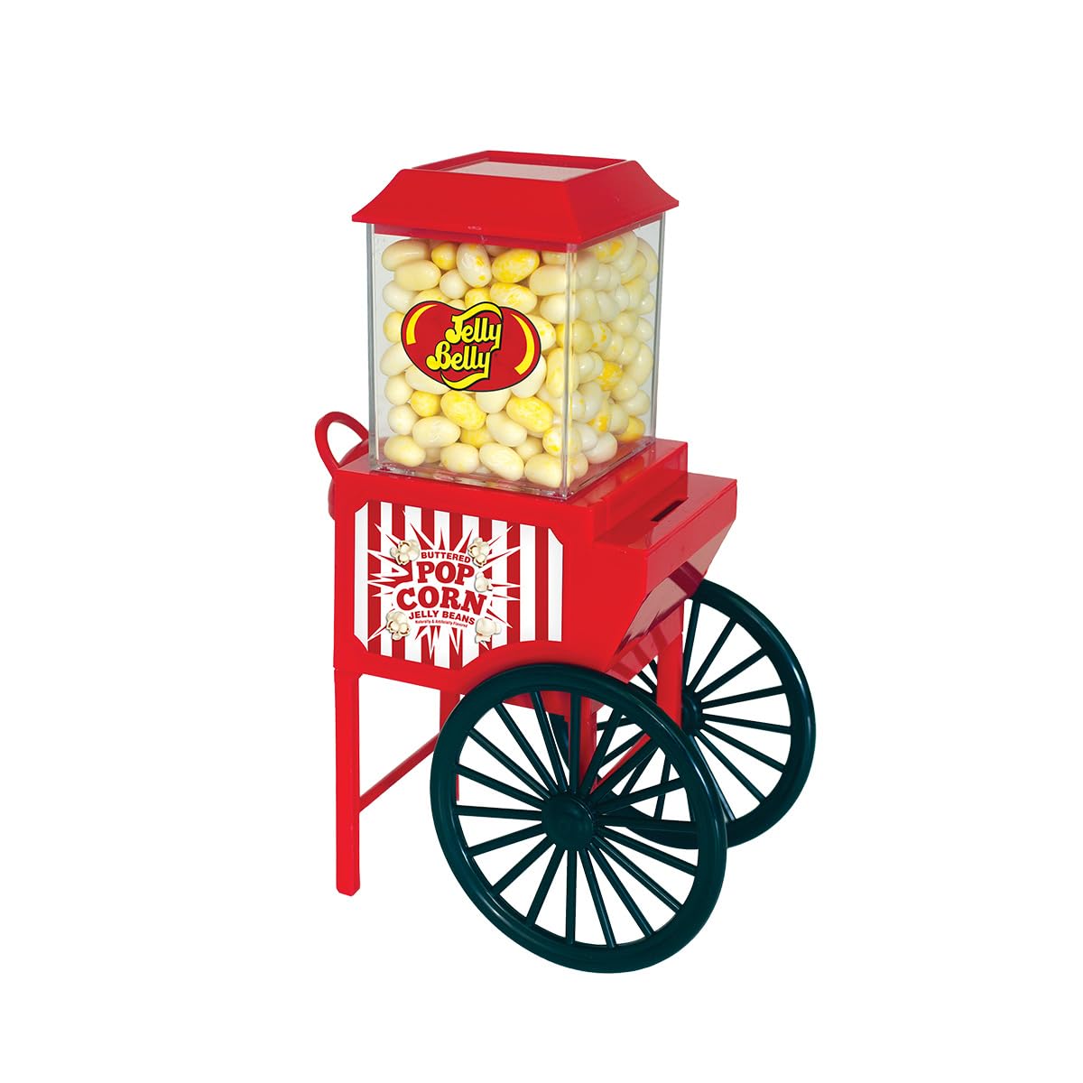 Jelly Belly Buttered Popcorn Cart Bean Machine & Bank with 1 oz of Jelly Beans