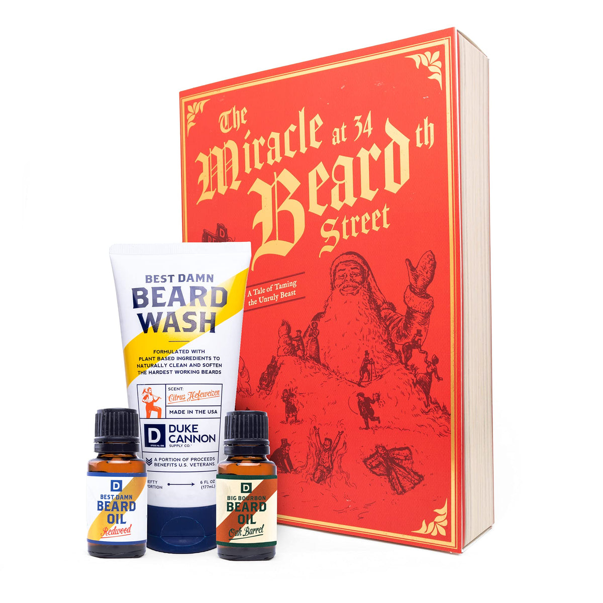 Duke Cannon Supply Co. Holiday Classics Vol 3 - Miracle on 34 Beardth St. Beard Care Gift Set