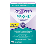 RepHresh Pro-B Probiotic Feminine Supplement, 30-Count Capsules (Pack of 2)