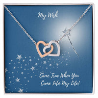 CMax Interlocking Heart with Personalized Message Card