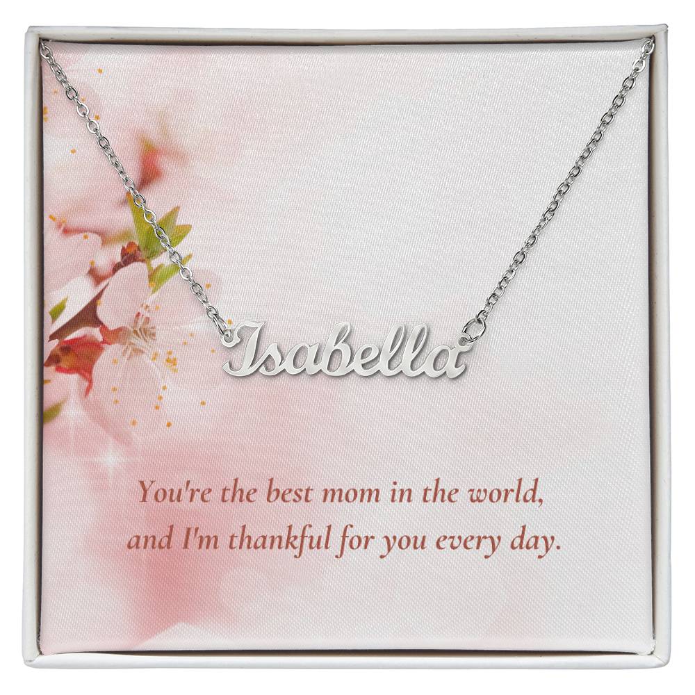 CMax Custom Made Signature Style Necklace Comes with Choice of Pre-Designed Message Card and Gift Box