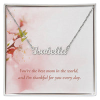 CMax Custom Made Signature Style Necklace Comes with Choice of Personalized Message Card and Gift Box