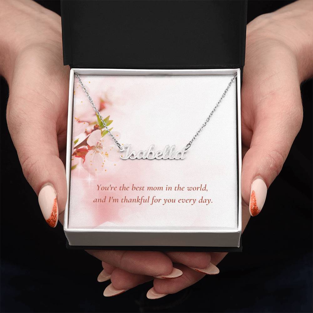 CMax Custom Made Signature Style Necklace Comes with Choice of Pre-Designed Message Card and Gift Box