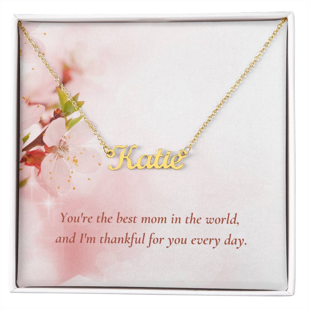 CMax Custom Made Signature Style Necklace Comes with Choice of Pre-Designed Message Card and Gift Box