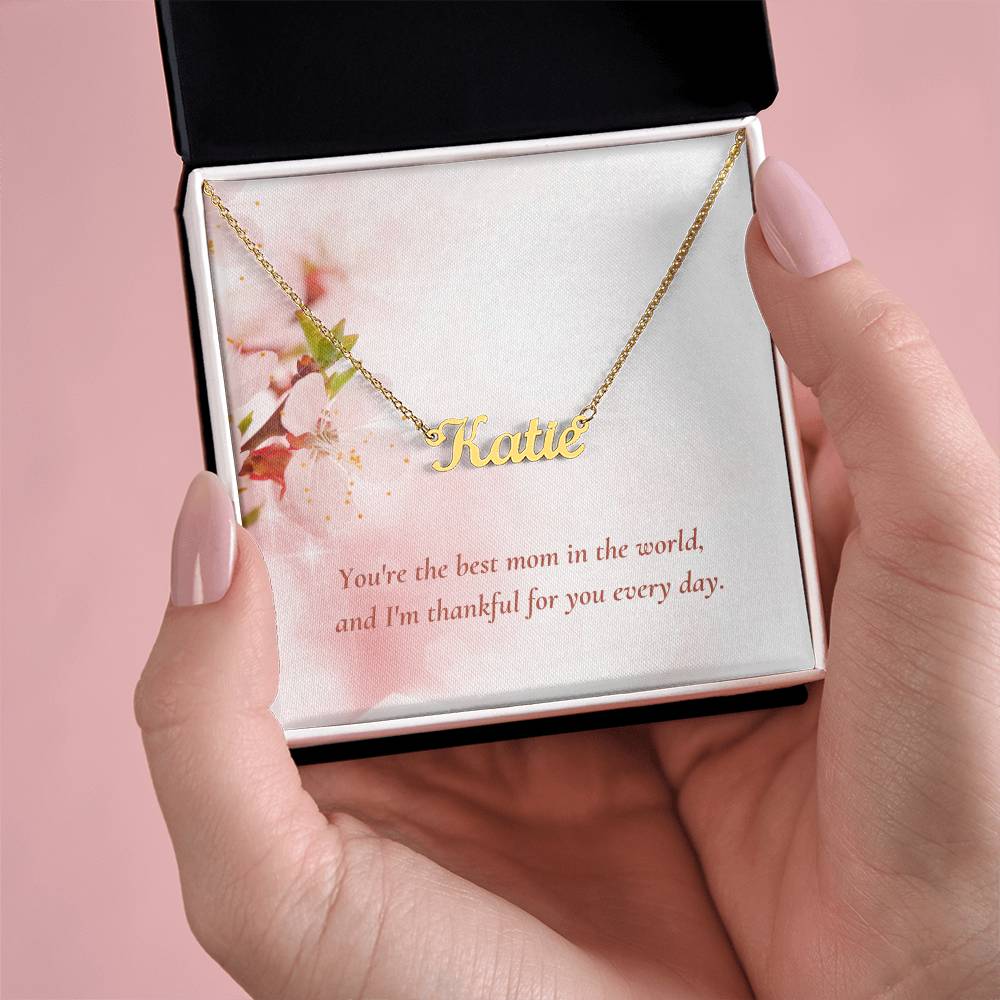 CMax Custom Made Signature Style Necklace Comes with Choice of Pre-Designed Message Card and Gift Box