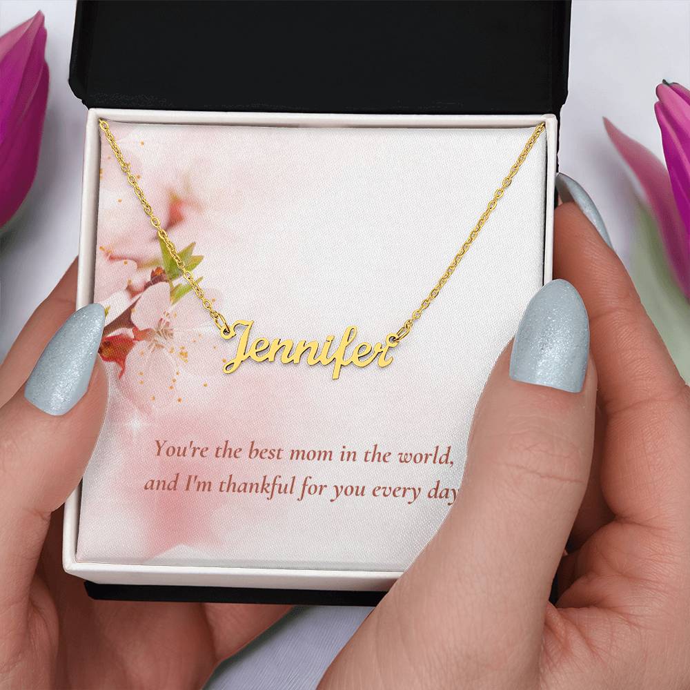 CMax Custom Made Signature Style Necklace Comes with Choice of Pre-Designed Message Card and Gift Box