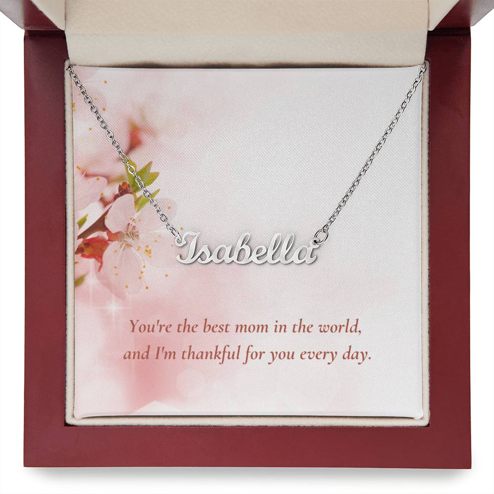 CMax Custom Made Signature Style Necklace Comes with Choice of Pre-Designed Message Card and Gift Box