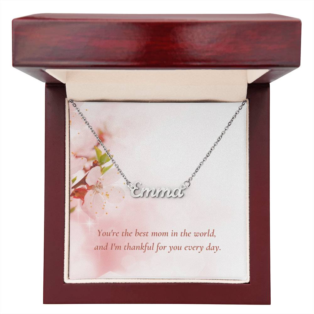 CMax Custom Made Signature Style Necklace Comes with Choice of Pre-Designed Message Card and Gift Box