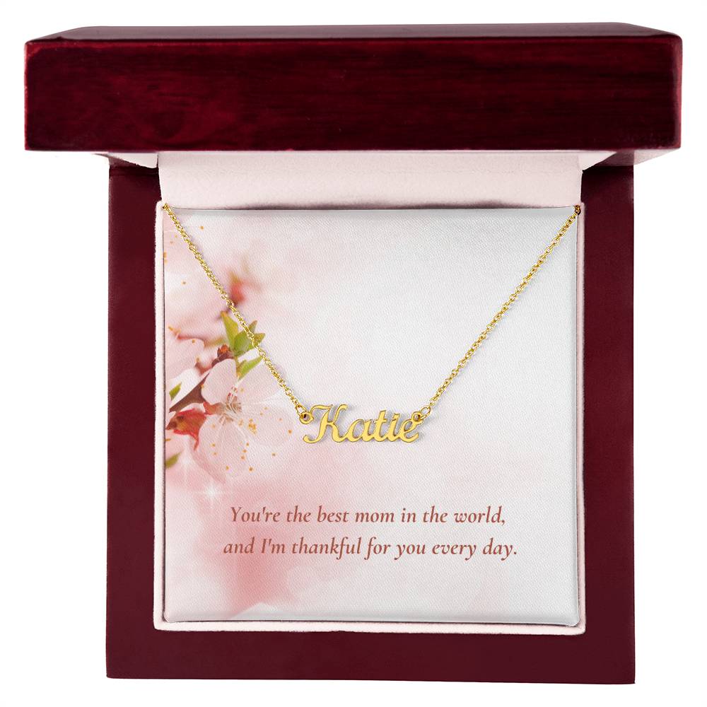 CMax Custom Made Signature Style Necklace Comes with Choice of Pre-Designed Message Card and Gift Box