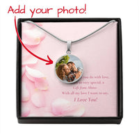 CMax Personalized Necklace Customized with Your Uploaded Photo and Engraved on Back